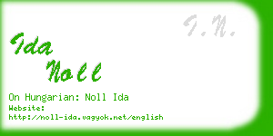 ida noll business card